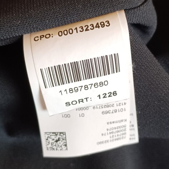 LIKE NEW!  Hugo Boss "Kallmesa" Open Draped Black Blazer Size 12 - Picture 8 of 8